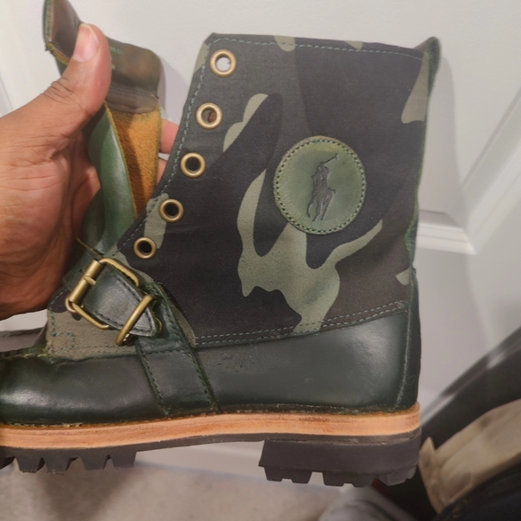 Customized Polo Rangers Boots To Camouflage Green - Picture 9 of 12